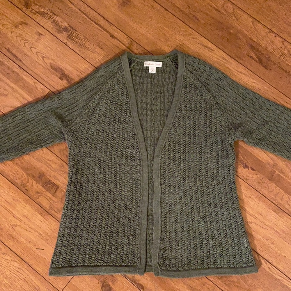 Coldwater Creek Green Summer Sweater